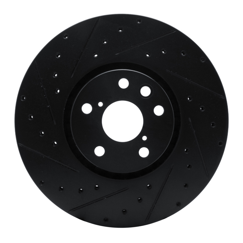 Lexus GS350 Brake Rotor (1) - Left Front - R1 Concepts - Drilled & Slotted - Black - `06-`20 Lexus GS350 Brake Rotor (1) - Left Front - R1 Concepts - Drilled & Slotted - Black - `06-`20